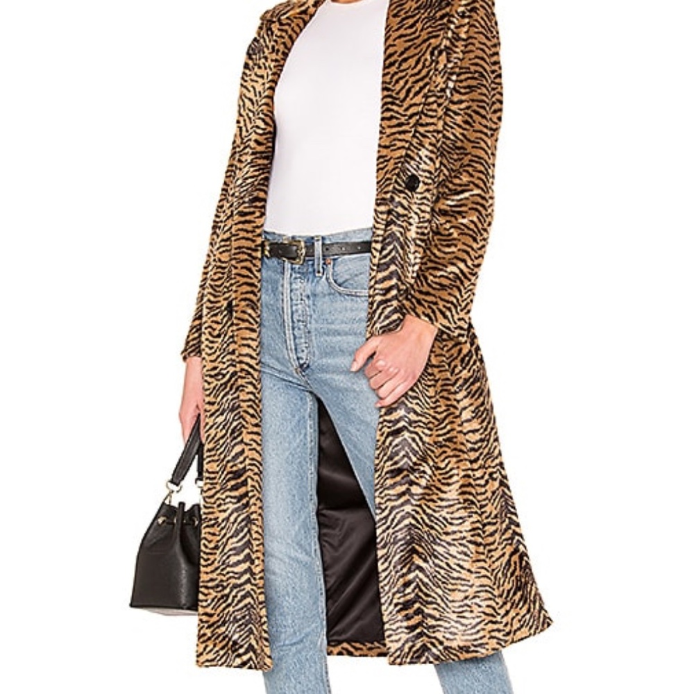 House of Harlow 1960 x REVOLVE Perry FauxFur Coat, XS, NWOT - ASO Shay Mitchell